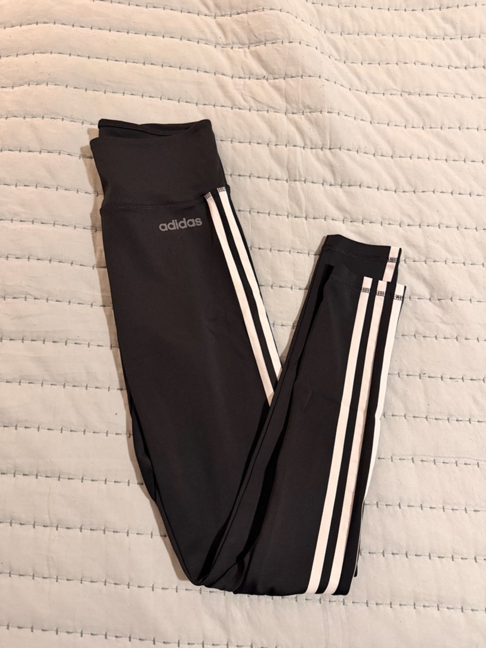 Adidas Black 3-Stripe Leggings